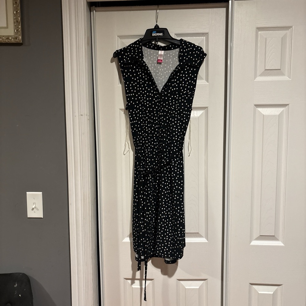 Black Polka Dot Sleeveless